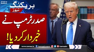 Trump Links Tylenol to Autism, Sparks Outrage | SAMAA TV