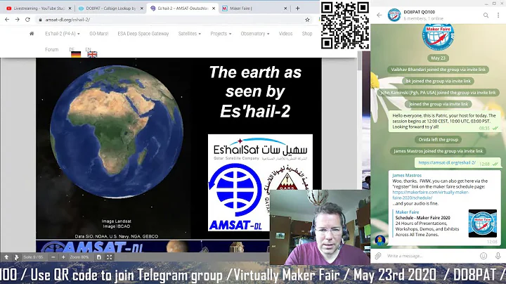 Maker Faire - Amateur Radio Operations on QO100 Geostationary Satellite