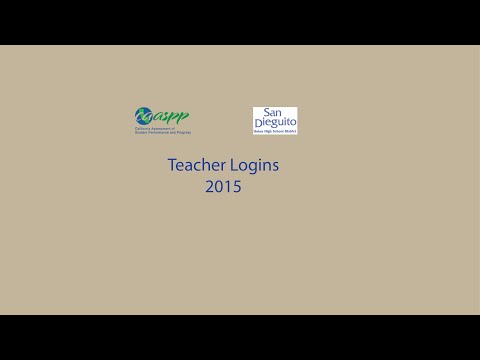 CAASPP 2015 Teacher Login