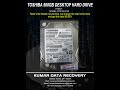 Toshiba 500GB Head Damage Data Recovery |KDR| Head Replacement Data Recovery