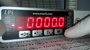 e-tartı e-tarti LPi indicator calibration LPi indikatör kalibrasyon