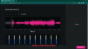 Pitch shifter online tool.
