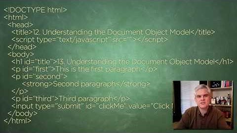 13 Understanding the Document Object Model