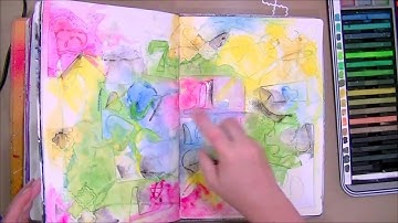 Inktense  Mixed Media Art Journal