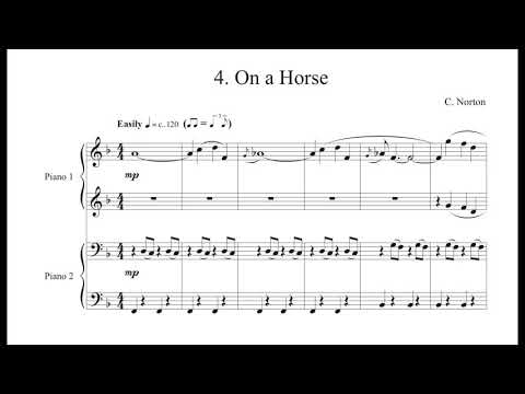 C. Norton - 4. On a Horse - Microjazz Piano duets collection