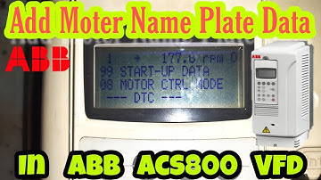 How to Add basics parameters in abb Acs800|use group 99| urdu/hindi