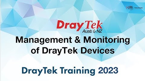 Management and Monitoring - Online Training Workshop April 2023