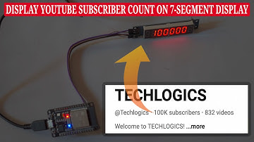 Display YouTube Subscriber Count on 7-Segment Display Using ESP32 Node MCU | Wiring & Code Tutorial
