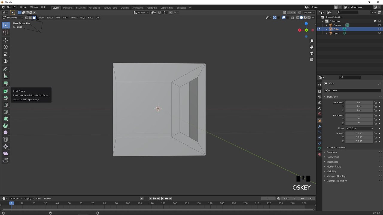 How to use the Inset Faces tool in Blender 2.9 / 2.8! (Tutorial) YouTube