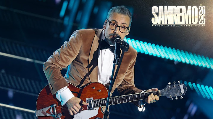 Sanremo 2025 - Brunori Sas canta "L'albero delle noci"