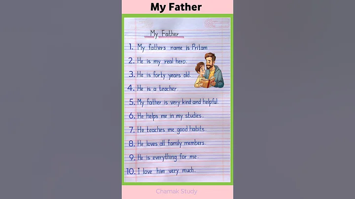 10 Lines on My Father in English | My Father essay in English | 10 Lines on My Father #shorts