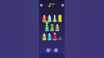 Nut Sort Gameplay - Level 173 | Sorting Puzzle Challenge #androidgaming #gamingcommunity #nutsort