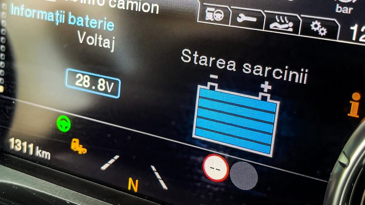 F-MAX: nivelul bateriei - tutorial Ford Trucks