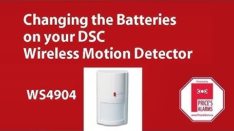 DSC WS4904 wireless motion detector - changing batteries