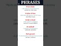 PHRASES IN ENGLISH LANGUAGE ( Page -002) with meaning in english and hindi