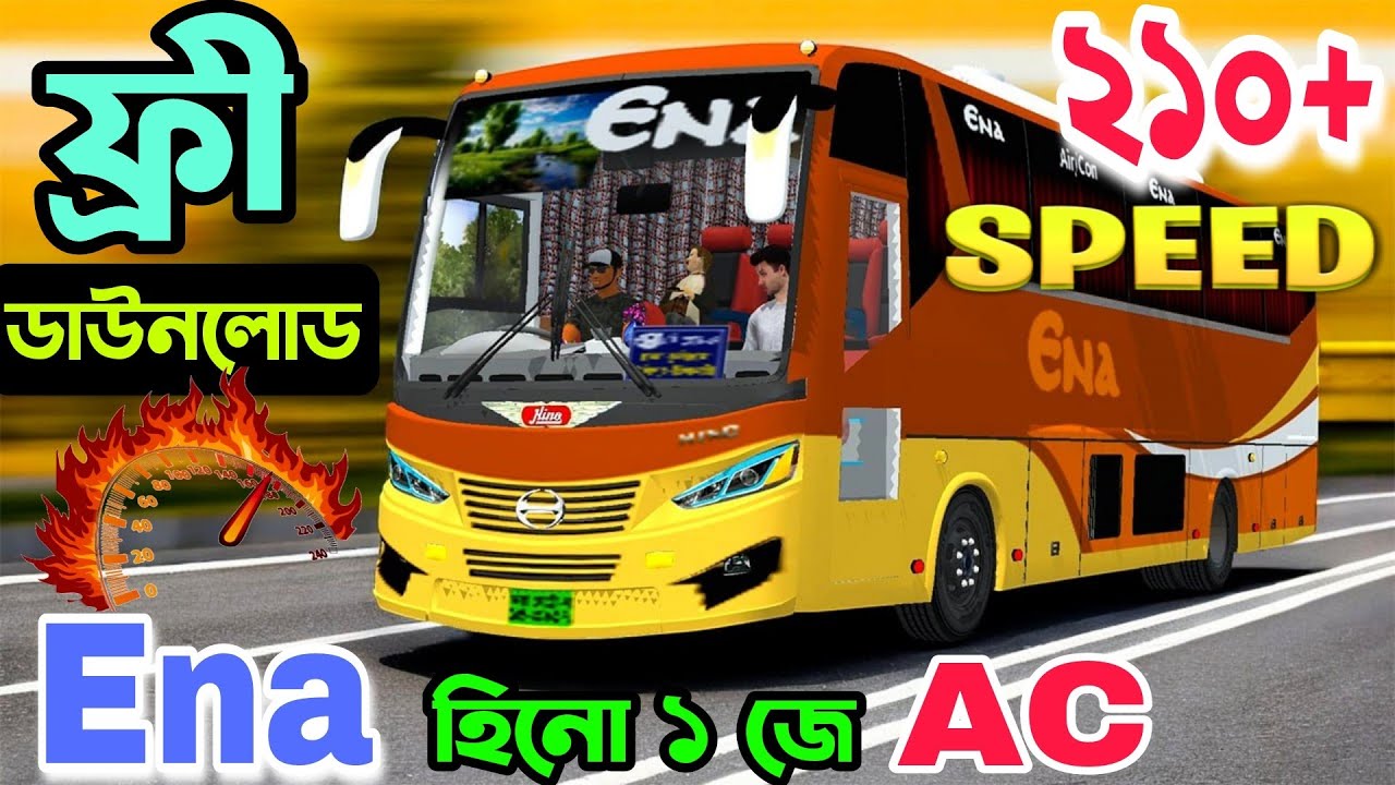 Bus Simulator Indonesia 🚍 Ena Hino 1J AC Bus | Bussid Speed Traffic OBB v4.4.1 | New Update