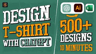 How to Design T-Shirt Using ChatGpt । T-Shirt Design । Scalable T-shirt Design Tutorial । AH T-SHIRT