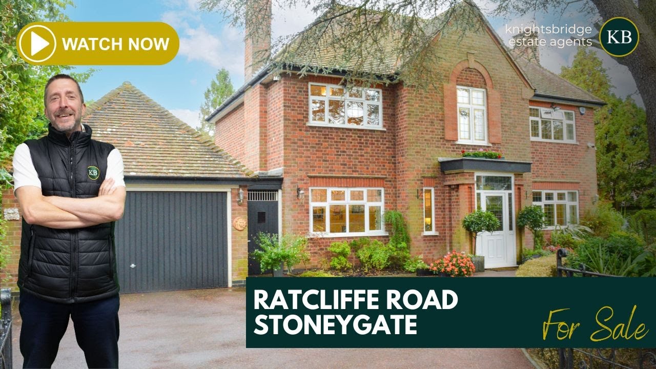 Elegant 4-Bed Detached Home | Mature Gardens & Double Garage - Ratcliffe Road, Stoneygate