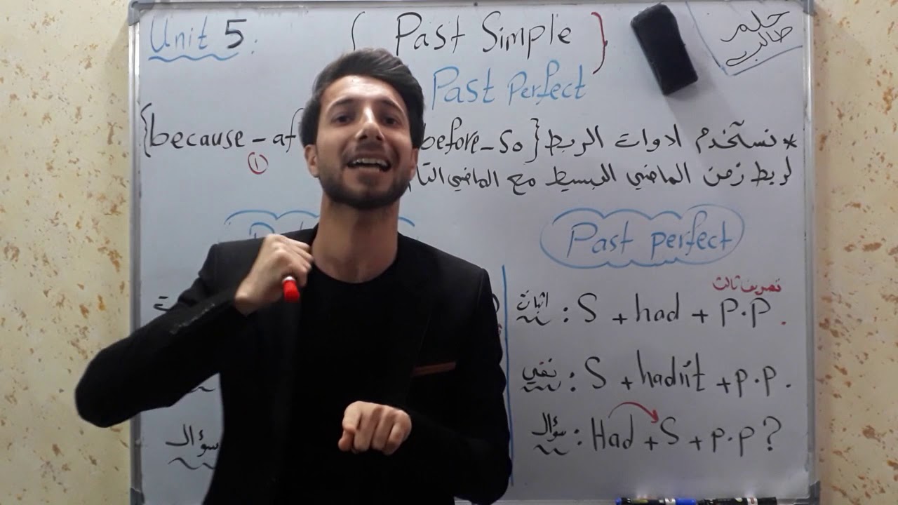 انكليزي سادس اعدادي… اليونت الخامس.. الدرس 11 / الماضي البسيط والماضي التام (جزئ اول)