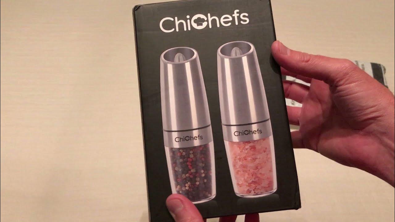 Gravity Electric Salt and Pepper Grinder Mill Unboxing Review 