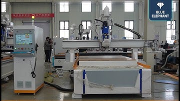 Blue Elephant 5x10ft ATC CNC nesting test video for Israeli customers