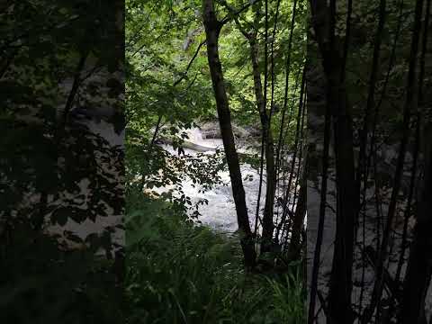 Rainy summer day hiking in Scotland