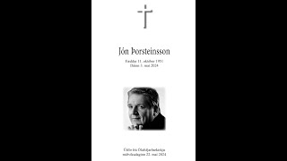 Jón Þorsteinsson - Útför