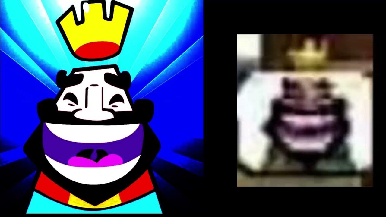 Clash Royale King Laughing Emote, But It's Saturated And B 2996351324