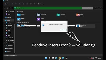 How To Fix "Please Insert a Disk Into USB Drive" | Error - Solution | Windows 11 | Tamil | தமிழ் |