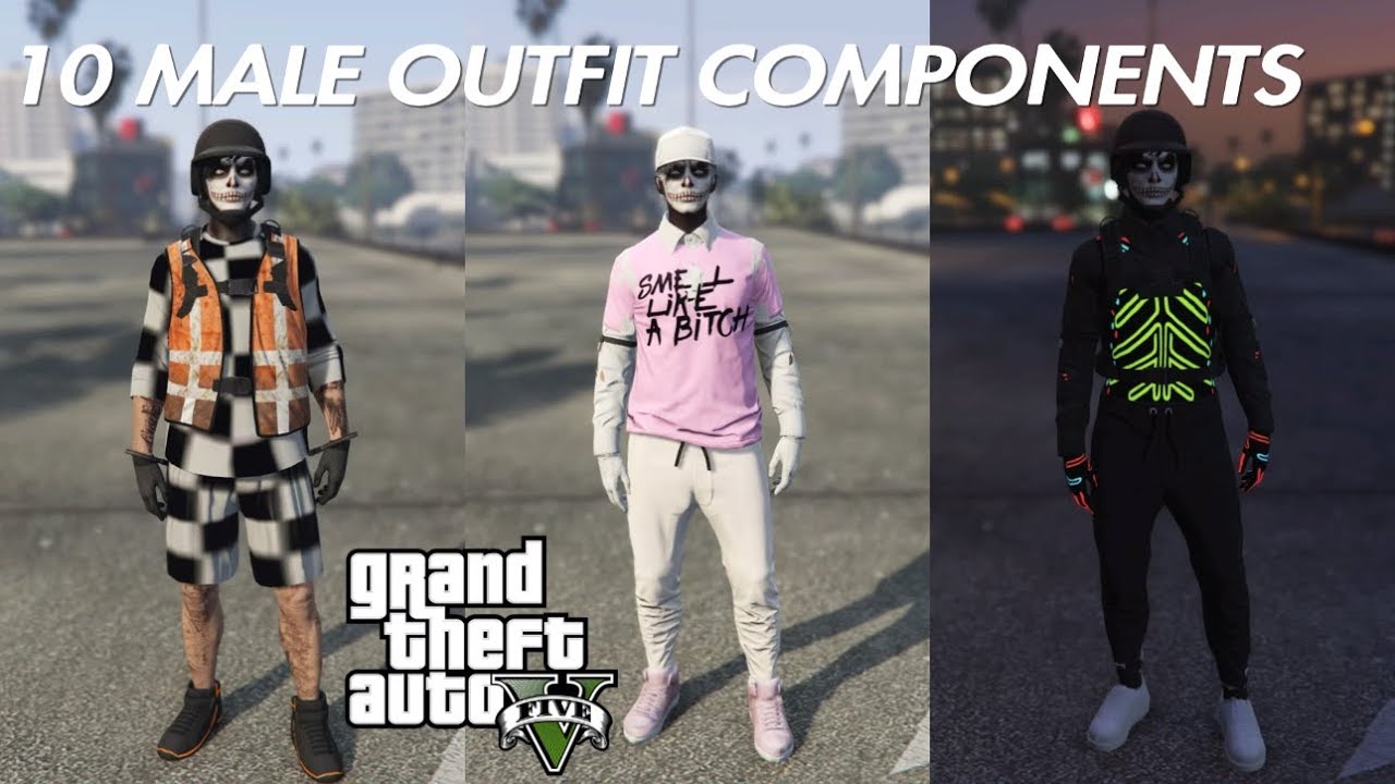(PATCHED)GTA V ONLINE 10 MALE COMPONENTS + WRITTEN COMPONENTS - YouTube