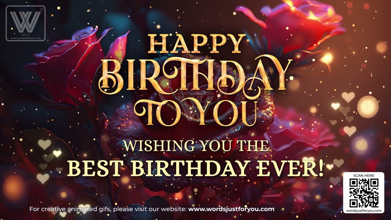 HD Happy Birthday GIF with Sound for WhatsApp Instagram Facebook Messengers