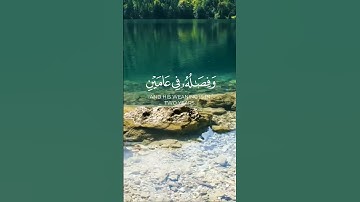 استغفر الله العظيم واتوب اليه. القارئ #عبدالرزاق_بدر سورة لقمان. #quran #القرآن #القرآن_الكريم