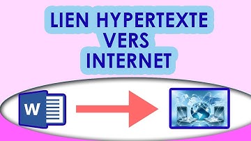 WORD Créer un lien hypertexte externe | Ramata Digital Service
