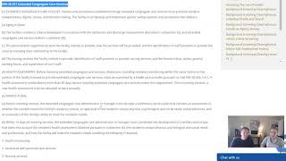 Extended Congregate Care Records