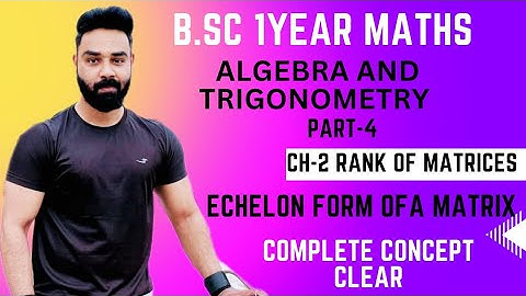 Echelon Form of a Matrix Explained | Easy Steps & Examples