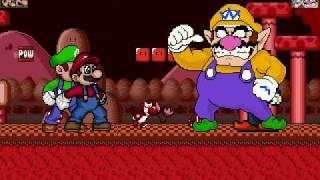 Mugen Mario And Luigi Vs Wario And Waluigi