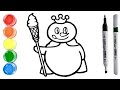 menggambar dan mewarnai MIXUE untuk anak anak dan balita | how to Drawing cute mixue for kids easy