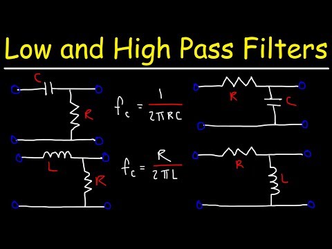 Low Pass Filters and High Pass Filters - RC and RL Circuits