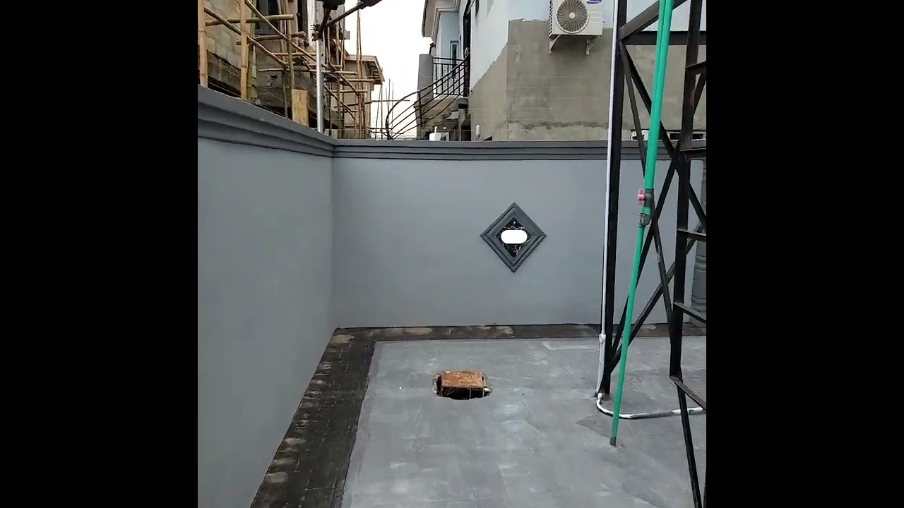 The painting of 5 bedroom duplex at iyana ipaja Lgos State Nigeria