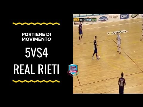 Tattica Futsal: portiere di movimento Real Rieti