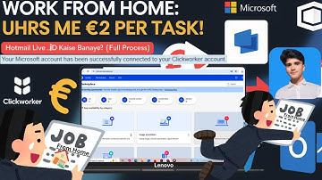 UHRS में काम कैसे करें?€2/task Clickworker + Microsoft Live ID(Step-by-Step Guide) |Work From Home |