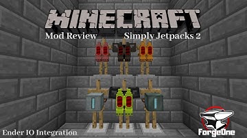 Minecraft Mod Review - Simply Jetpacks 2 - Ender IO Integration