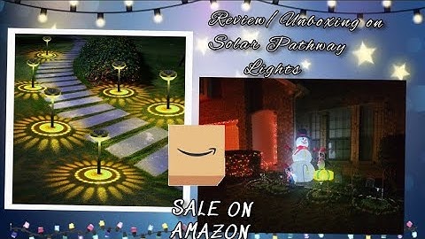 Review/ Unboxing on Solar Pathway Lights!! | Get them on Amazon ||SALE!!! |