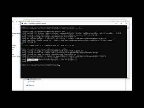 how to setup scala sbt project with eclipse