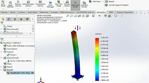 #Buckling analysis column frame design for simulation analysis for solidworks simulation analysis#
