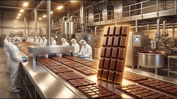 How Chocolate Is Made Inside the Factory | From Bean to Bar