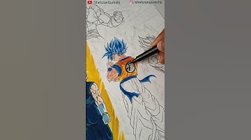 Drawing Goku and Vegeta -  Best duo in anime history