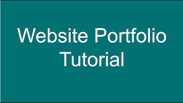 Website Portfolio Project Tutorial