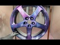 Powder Coating - Custom powder coated Nebula wheel - Prismatic Powders