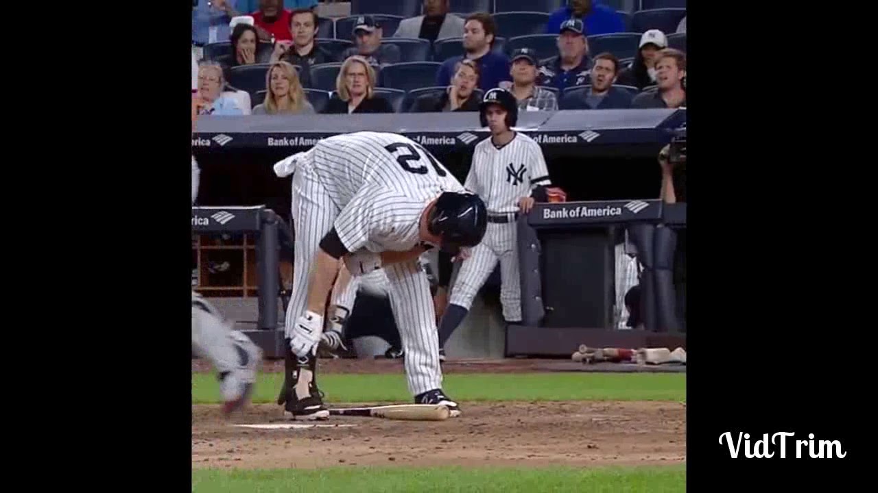 Chase Headley gets hit by a pitch in the nuts